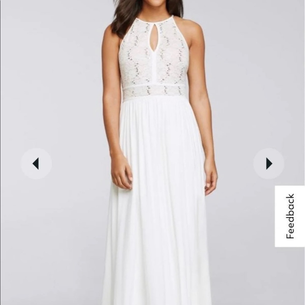 David’s Bridal 18W white dress/formal gown/wedding/prom